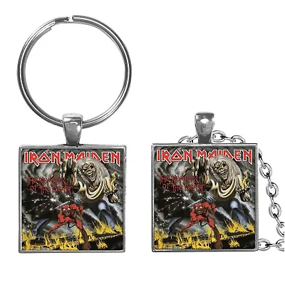 Iron Maiden Number Of The Beast Album Cover Image Keychain Or Necklace Jewelry • $12.95