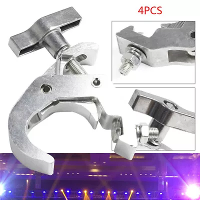 4PCS Light Truss Clamps Stage Lamp Hook O Clamp Mount DJ Lighting Aluminum Alloy • $35.20