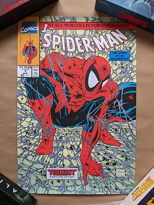 Spider-Man #1 Cover Todd McFarlane Poster Print Bottleneck Gallery BNG 16 X 24 • £65