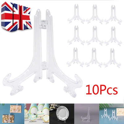 £2.99 • Buy 10X Decorative Plate Holder Display Stand Easel Picture Frame Pedestal Ornament