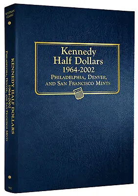 Whitman Coin Album 9127 Kennedy Half Dollar 1964-2002 PDS Mint Book  50 Cent • $28.38