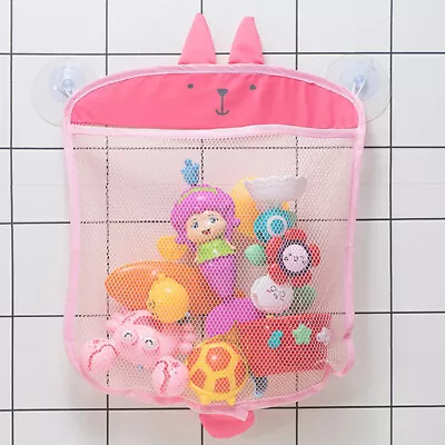 £3.64 • Buy Cute Baby Bath Time Toy Tidy Storage Suction Cup Net Bag Mesh Bathroom Organiser