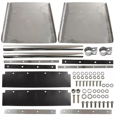 24 X24  Quarter Fender Set Stainless Steel Tube Bracket For Volvo VNL Semi Truck • $106.70