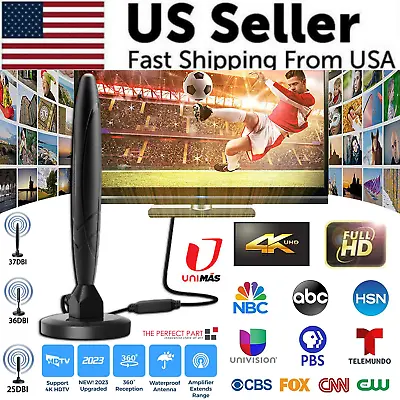 5600Miles Upgraded TV Antenna HDTV Amplified Digital 4K 1080P Long Range Indoor • $14.49