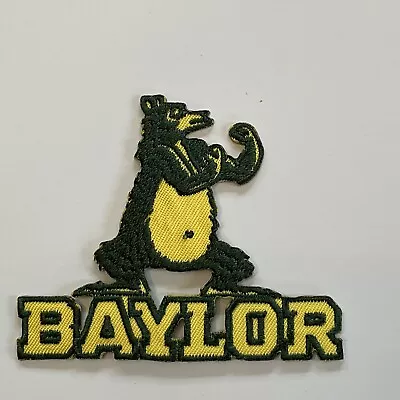 Baylor University Bears VINTAGE EMBROIDERED IRON ON PATCH 3  X 3.25” • $6.69