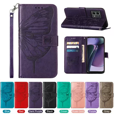 Butterfly Flip Wallet Leather Phone Case For Motorola MOTO G Power 2024 G Play • $9.89