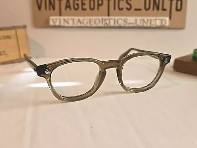 American Optical Vintage Flex Fit 6M Hornrimmed Eyeglasses Frame • $125.99