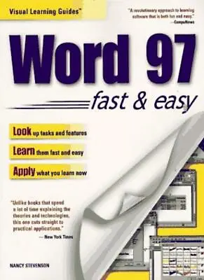 Microsoft Word 97 Visual Learning Guide (Visual Learning Guides) • £3.28