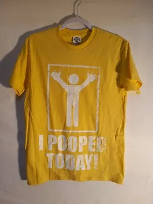 I Pooped Today Humor Graphic Super Soft Ring Spun Novelty Funny T Shirt Yellow  • $11.99