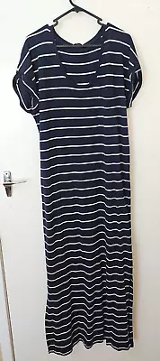BNWT Target Maxi Dress Size Medium 101214 Gorgeous Striped Navy & White • $8.50