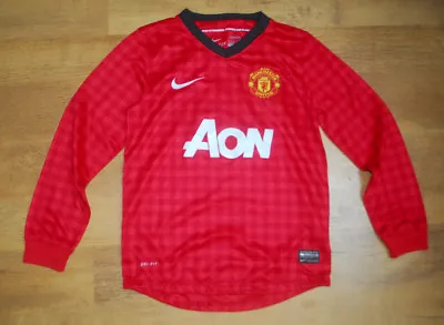 Nike Manchester United 2012/2013 Long-sleeved Home Shirt (For Age 8/10) • $23.64