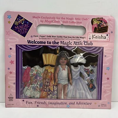 Keisha MagiCloth Magnetic Magic Attic Club Paper Doll 8 Outfit Set Vintage 1997 • $10.99