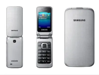 Samsung C3520 Flip Mobile Phones GSM Unlocked 1.3 MP Camera 2.4 Screen Original • £27.59