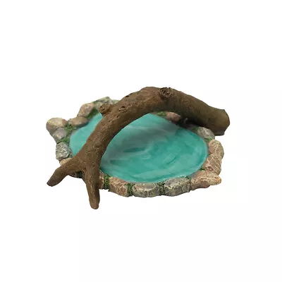 Fairy Garden Log Branch Bridge Pond Miniature Outdoor Dollhouse Landscape Decor • $17.48