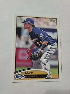 2012 Topps Baseball Card Mat Gamel 472 • $2