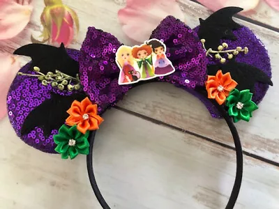 Hocus Pocus Halloween Costume Minnie Mouse Ears Headband-Disney World-Disneyland • $20