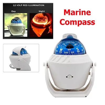 Pivoting Sea Marine Compass With Mount For Boat Caravan Truck Car Navigation New • $31.99