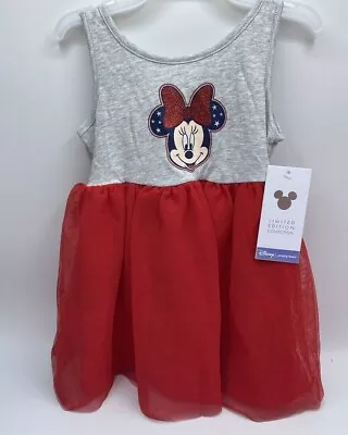 Girls Size 12M Adorable Minnie Mouse Tutu Dress Limited Edition Collection Red • $16.96