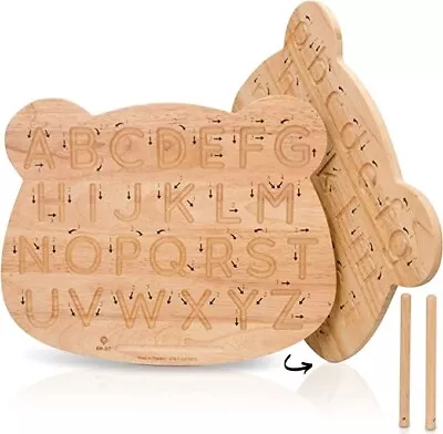 Wooden Alphabet Tracing Board ABC Learning For Toddlers Montessori Toys • $29.99