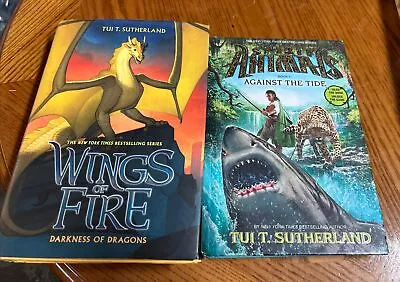 Tui T Sutherland  Bundle Sprit Animals Book 5 & Wings Of Fire Darkness Of Dragon • $15