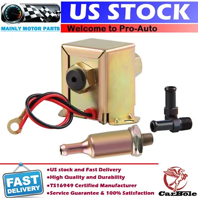 2.5-4PSI Electric Fuel Pump Engine Gas Diesel Low Pressure External Universal US • $17.95