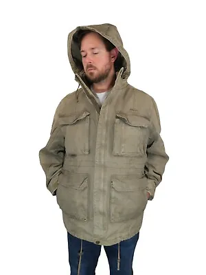 Vintage Matix M-65 OG-107 Heavyweight Canvas Field Military Cold Weather Coat XL • $76.99