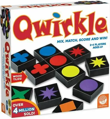 Qwirkle (UK Edition) Family Board Game 2-4 Players Ages 5+ Mindware • £22.99