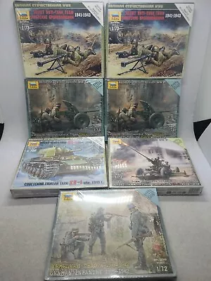 Zvezda 6115 6105 6141 6135 (2) 6114 (2) Brand New 1/72 Scale And 1/100 WW2 • $110.71