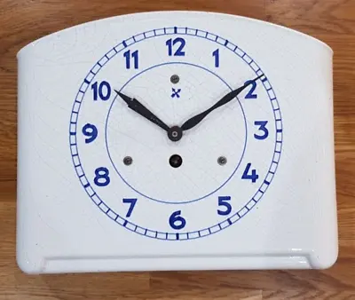 Vintage Junghans HAC ( Crossing Arrows ) 33cm Ceramic Wall Clock 1900's • £80