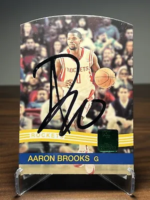 Aaron Brooks Signed Autographed 2010-11 Donruss Basketball Card #82 Rockets Auto • $4.40