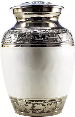 ESplanade Cremation Urn Memorial Container Jar Pot | Metal Burial Urns | For | - • $49.68