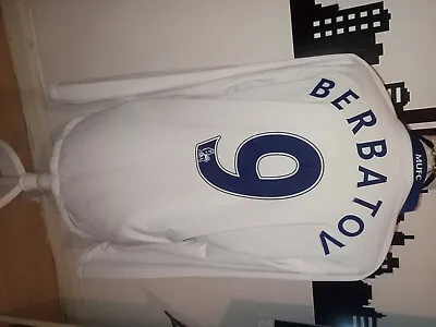 £60 • Buy Manchester United Berbatov 9 L/S Away Football Shirt 2008/10 (M) Nike D828