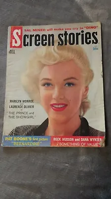 Screen Stories July 1957 Marilyn Monroe Cover • $18.75