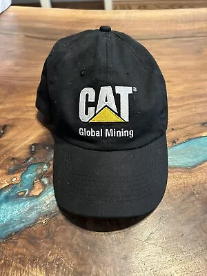 CAT Caterpillar Global Mining Trucker Hat Black And Yellow • $8.99