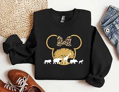 Disney Safari Tour Sweatshirt Family Trip Hoodie Mickey And Minnie Ear Sweat • $19.99