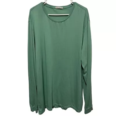 Marine Layer Signature Green Long Sleeve Crew Size XXL  • $30