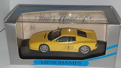 Rare Early Minichamps Ferrari 512TR Yellow Ltd Edition 1/43 • £28