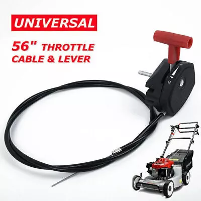 56 Inch Alloy Throttle Cable & Choke Lever Lawnmower Lawn Mower Accessories • $14.31