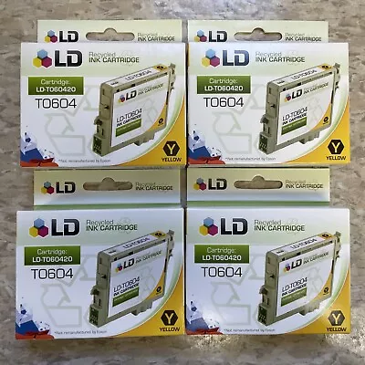 Lot Of 4 LD T060420 60 Yellow Ink Cartridge Epson 60 C88 CX3800 CX3810 CX4200 • $9.95