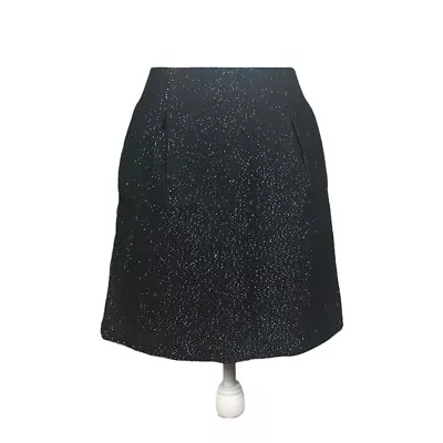 Gap Women’s Skirt Size 6 Black With Silver Mettalic Threding • $14.99