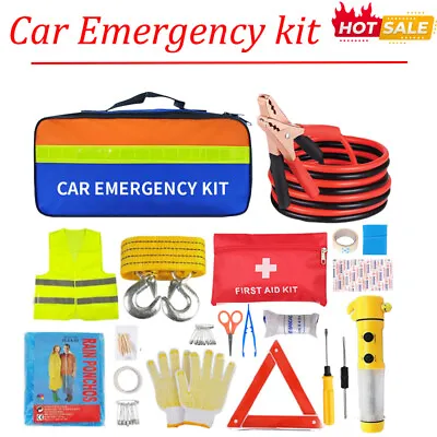 2024Auto Emergency Kit Set Car Tool Bag Vehicle Safety Portable Roadside Temroad • $24.99