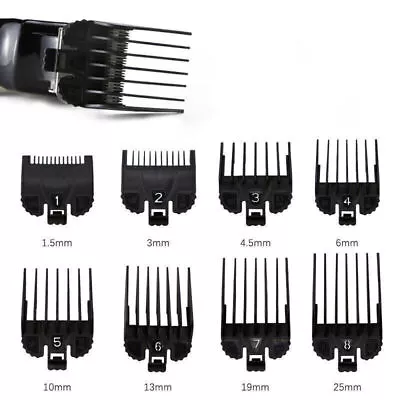 8PCS Hair Clipper Guide Combs Replacement Hair Guards Set For Wahl Attachment • $14.89