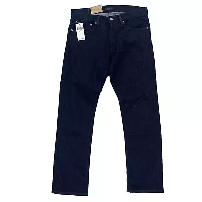 Polo Ralph Lauren Varick Slim Straight Men's Jeans Size 32 X 30 Rope Dyed Blue • $59.99