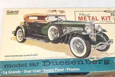 1975 Gabriel Model SJ Duesenberg Classic Metal Car Kit NIB NOS • $22.50