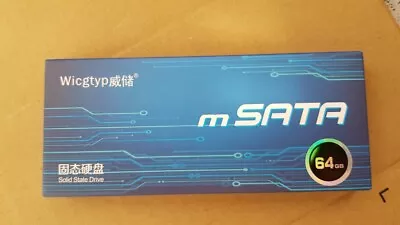 £15 • Buy 64GB 60GB MSATA Internal SSD Super Fast Wicgtyp Laptop Mini PC P/N: M900-64  !!!