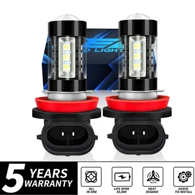 LED Fog Light Bulb H11 High Power Driving Lamps 6000K White Foglight Bulbs Kit • $16.99