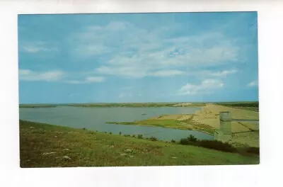 Circa 1960 Postcard Tuttle Creek Dam And Reservoir Manhattan Kansas • $2.50