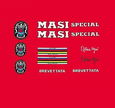 Masi Special Bicycle Decals Transfers Stickers - White. N.202 • $37.94