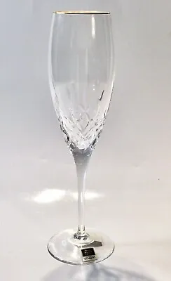 Miller Rogaska MEMOIR GOLD By Reed &Barton Fluted Champagne Glass NWT • $35