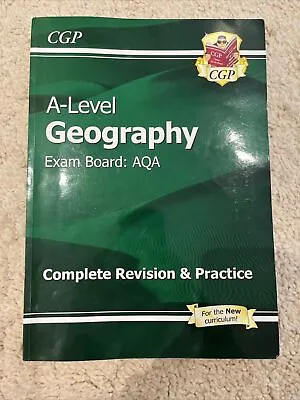 A-Level Geography: AQA Year 1 & 2 Complete Revision & Practice By CGP Books... • £7